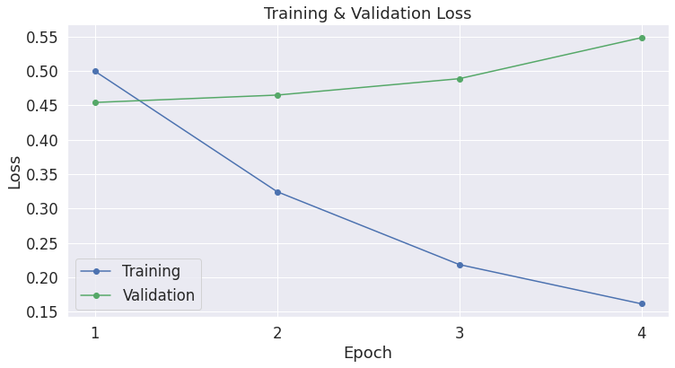 Learning Curve - Training & Validation Loss